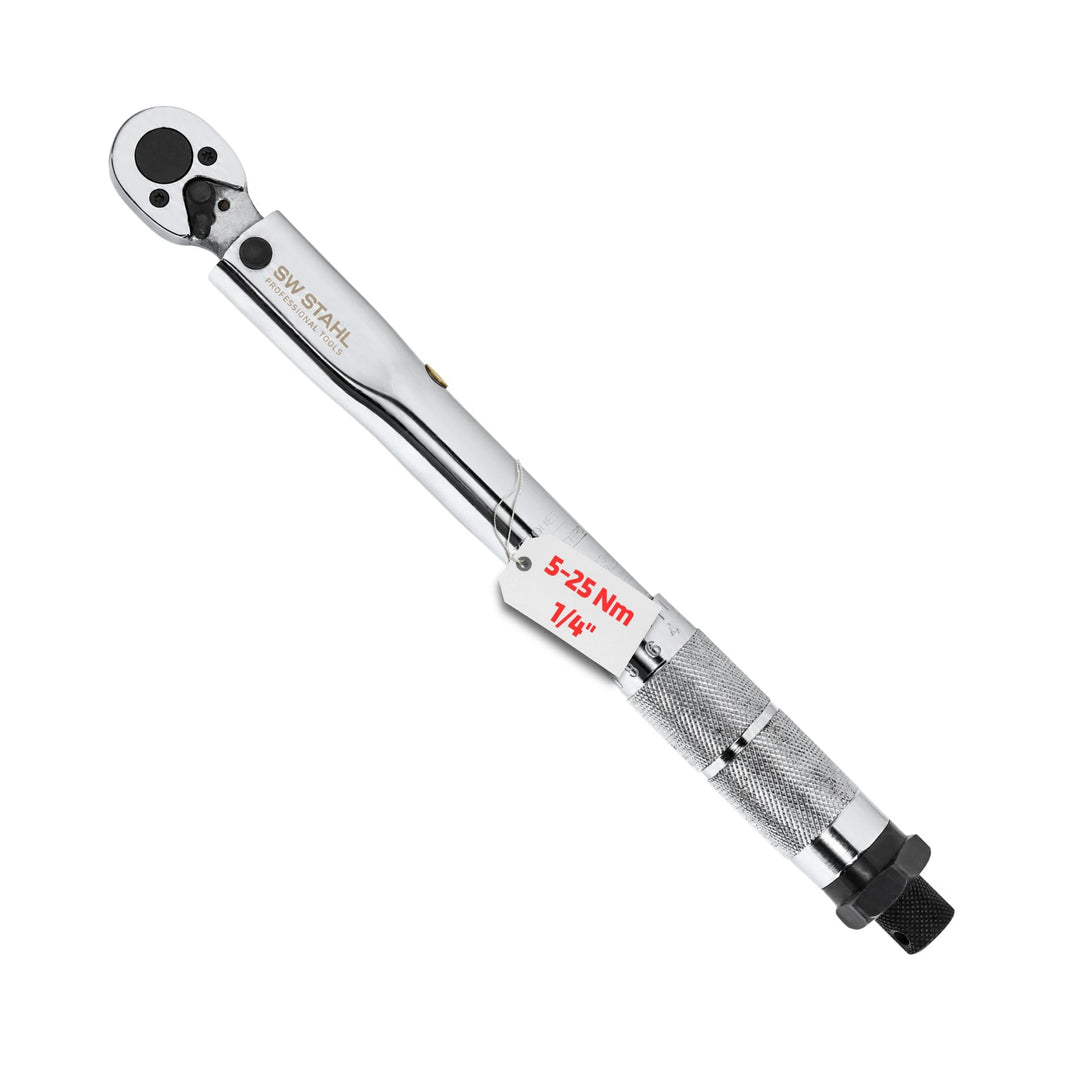 SW-Stahl 03920L Drehmomentschlüssel 1/4 Zoll 5-25 Nm I Rechtsanzug I 36 Zähne I für Fahrrad I Rennra