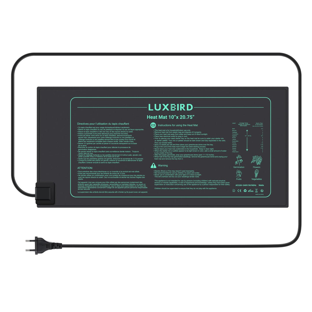 LUXBIRD Heizmatte Setzling Heizmatte Wärmematte Reptil Dragon Temperatur Heizkissen Amphibien Pet Ma