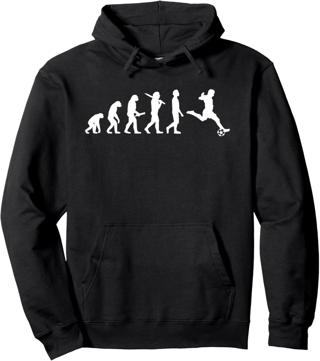 Fussball Evolution Geschenk für Fussballspieler & Fussballer Pullover Hoodie