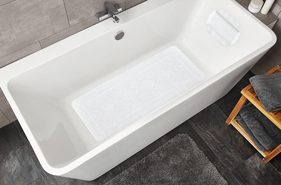 Kleine Wolke Wanneneinlage Arosa, PVC-Schaum, 36x 92 cm, weiss, Weiss