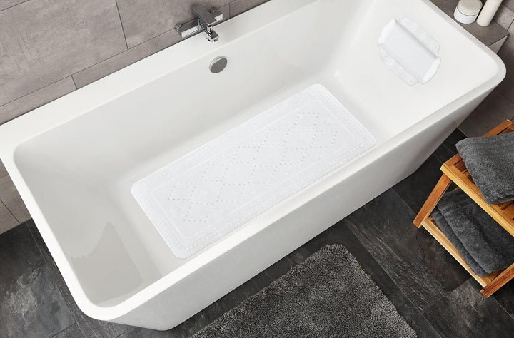 Kleine Wolke Wanneneinlage Arosa, PVC-Schaum, 36x 92 cm, weiss, Weiss