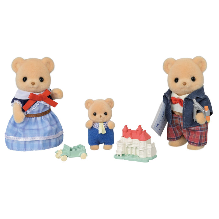 Sylvanian Families - 5851 Biscuit Bären Familie, Spielset mit Tierfigur, Tierfiguren, Bären, Waldtie