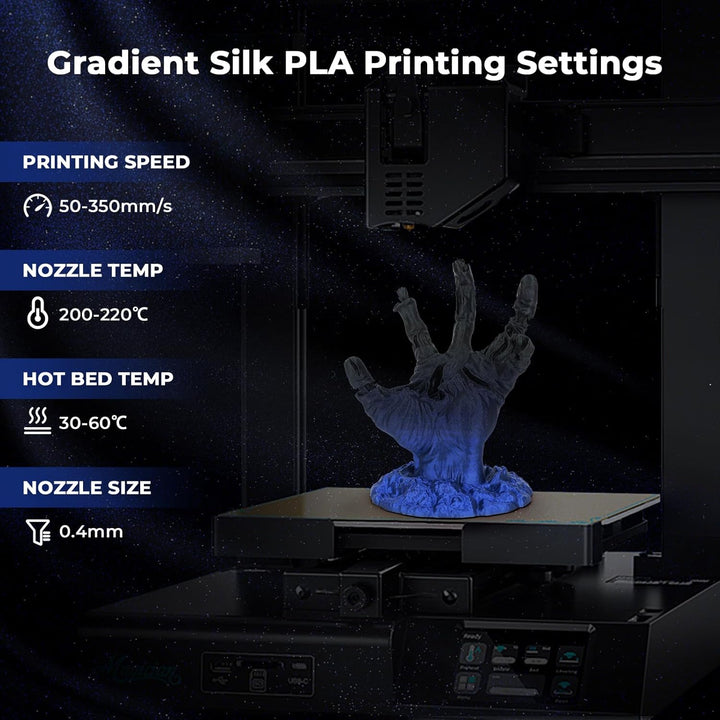 AMOLEN PLA 3D Drucker Filament, Matt PLA Filament 1.75mm, Sauber Gewickeltes Filament, Kompatibel Mi