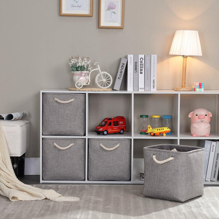 Mangata Aufbewahrungsbox, 33x38x33cm Aufbewahrungskorb Stoff, Box in Würfel für Schrank, Regal, und