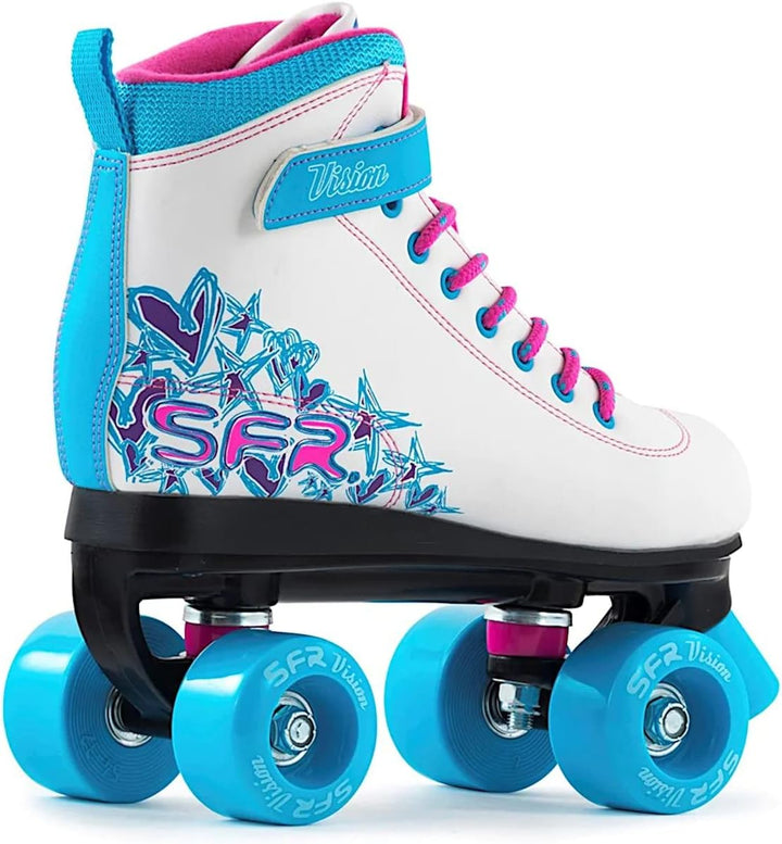 SFR Vision II Quad Skates, white-blue - 30.5