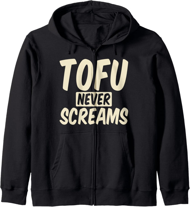 Tofu nie Screams Lustige Veggies Meatless Vegetarisch Kapuzenjacke