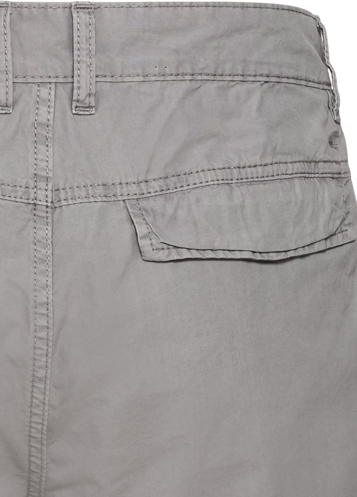 camel active Herren Shorts Chinoshorts aus Reiner Baumwolle 34W Grau, 34W Grau