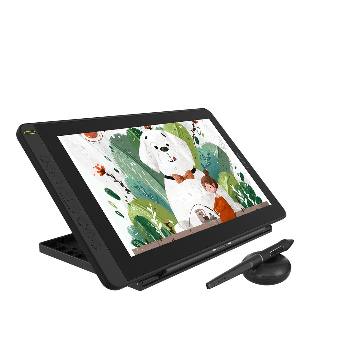 HUION Kamvas 12 Grafiktablett mit Display, 11,6 Zoll Stift-Display mit batterielosem Stift, 8 Expres