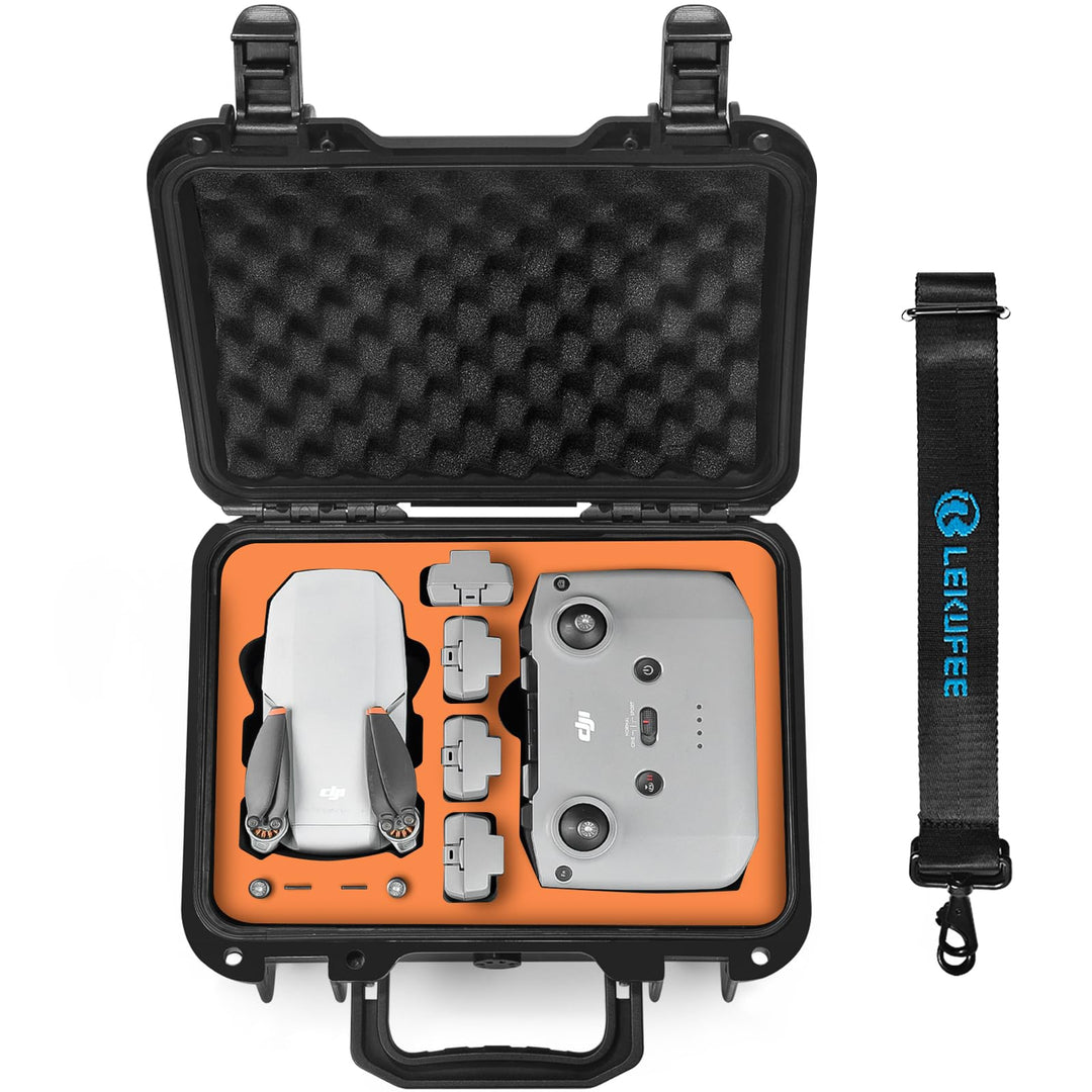 LEKUFEE Kompakte Tragbare wasserdichte Koffer für DJI Mini 4K/Mini 2 SE/2 Drohne und Zubehör (Nur Ko