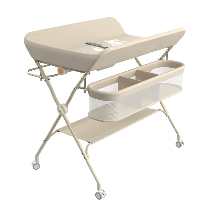 Wickeltisch, 3-in-1, Wickelkommode für Baby, von Geburt bis 12 Monate (bis 25 kg), Wickeltisch, falt