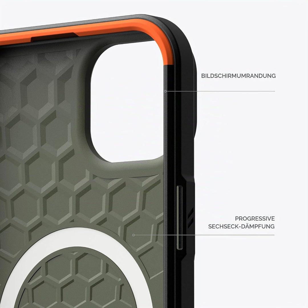 URBAN ARMOR GEAR Civilian Case kompatibel mit Apple iPhone 15 Plus Hülle [Wireless Charging/Magnetis
