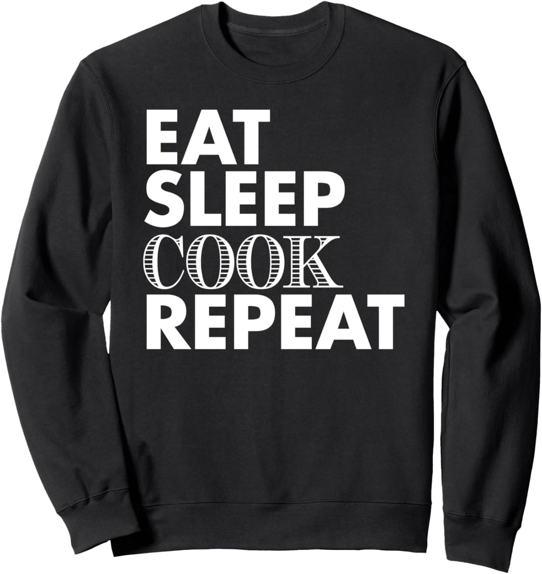 Herd Lustig - Eat Sleep Cook Repeat Sweatshirt