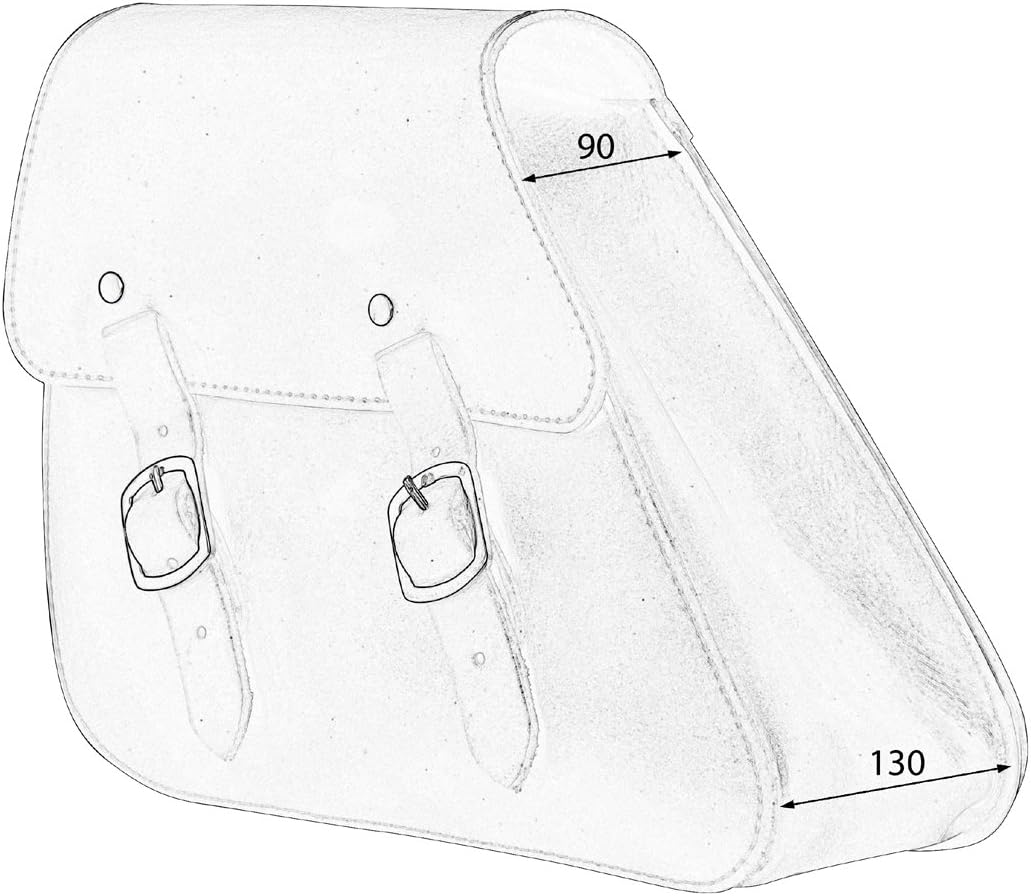 Satteltasche"Chicago" 7 Liter + Halterung Sportster Modelle Baujahr 2001-21 Harley Davidson links pa