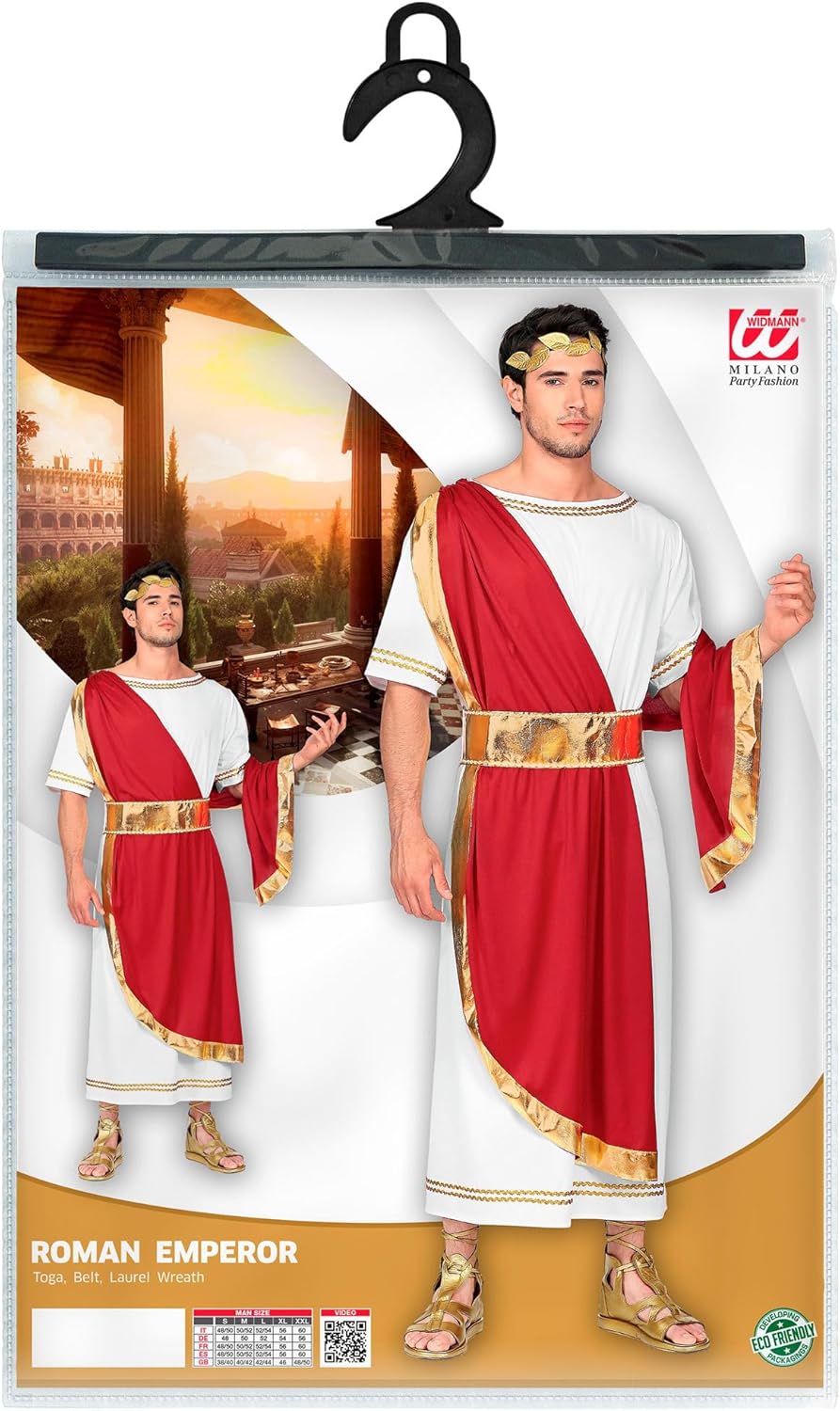 W W WIDMANN MILANO Party Fashion - Kostüm Römischer Kaiser, Römer, Cäsar, Faschingskostüme, S