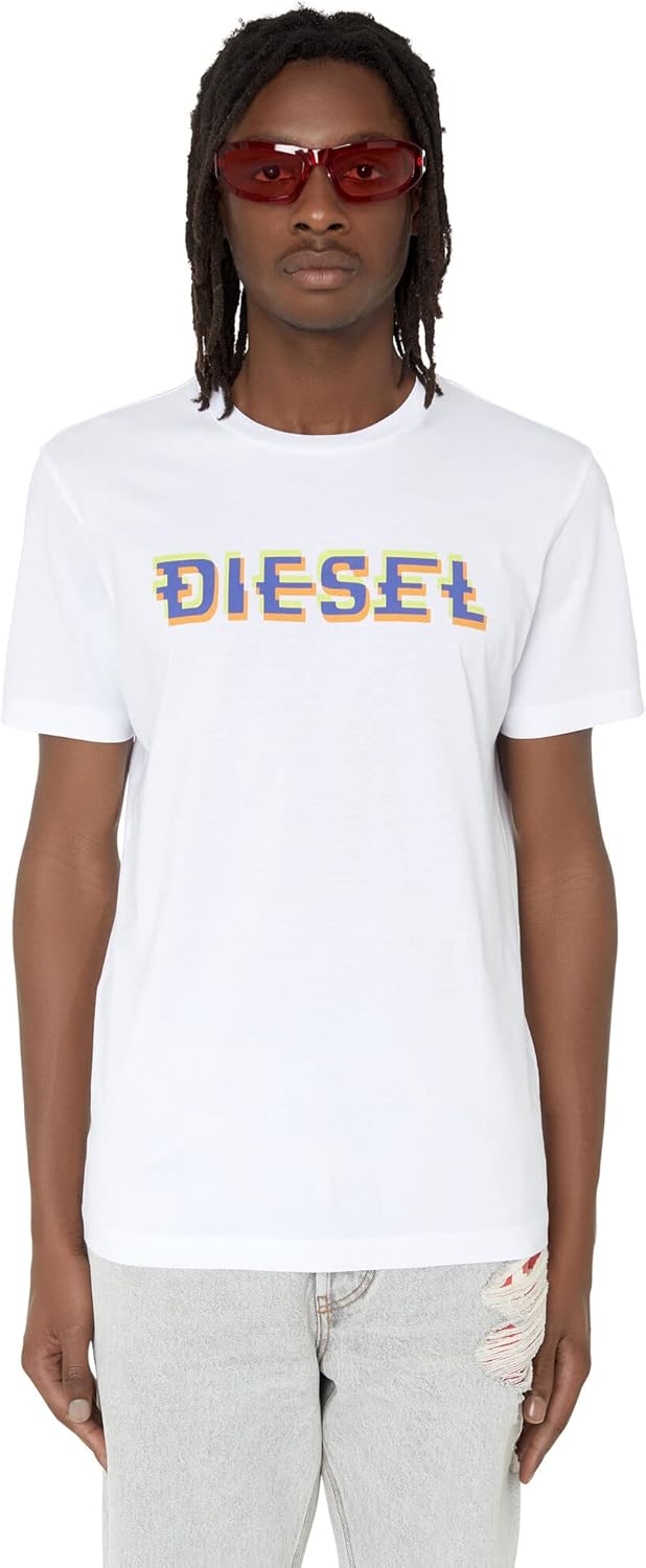 Diesel Herren T-Shirt XXS 100-0 Grad, XXS 100-0 Grad