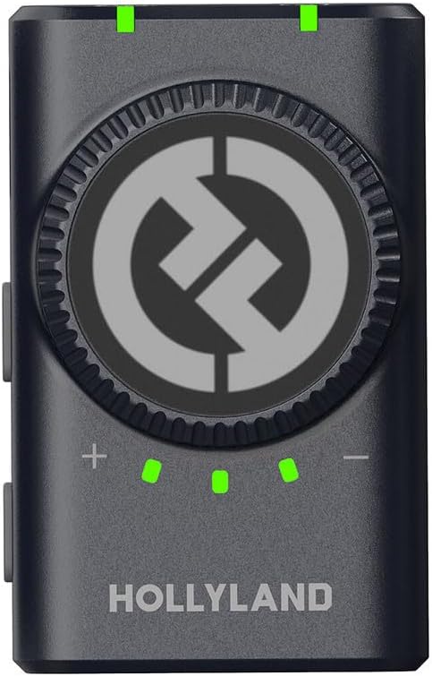 Hollyland Lark M2 Kabellos Lavalier Mikrofon für iPhone/Android/Kamera/PC/Laptop mit Lightning/USB-C