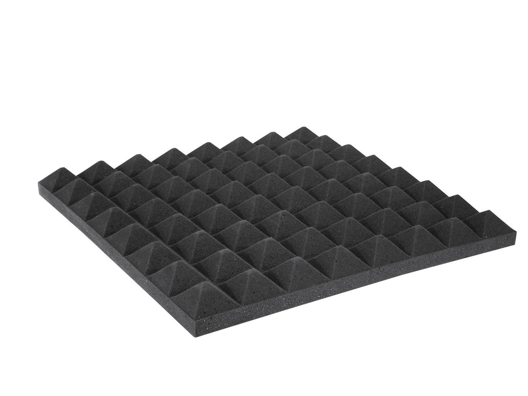 OMNITRONIC Akustikschaumstoff Pyramide 50mm, 50x50cm | Akustikschaumstoff zur Schallabsorbation