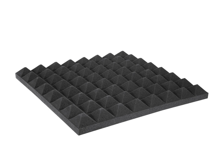 OMNITRONIC Akustikschaumstoff Pyramide 50mm, 50x50cm | Akustikschaumstoff zur Schallabsorbation