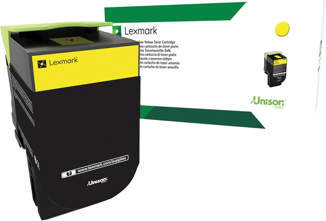 Lexmark 80C2HY0 High Capacity Toner, gelb Gelb C2HY0, Gelb C2HY0