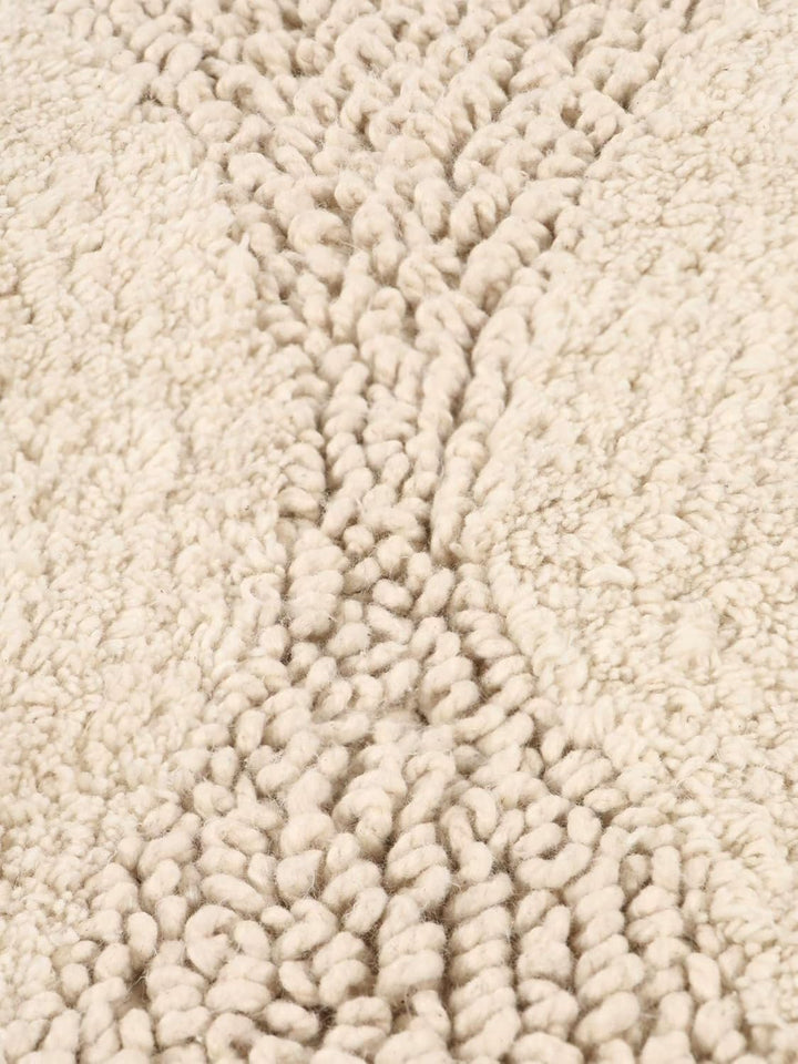 RugVista Badematte Breeze, ∅ 70 cm, Rund, Mittelflor, Anti-Rutsch, Moderner Badteppich, Maschinenwas