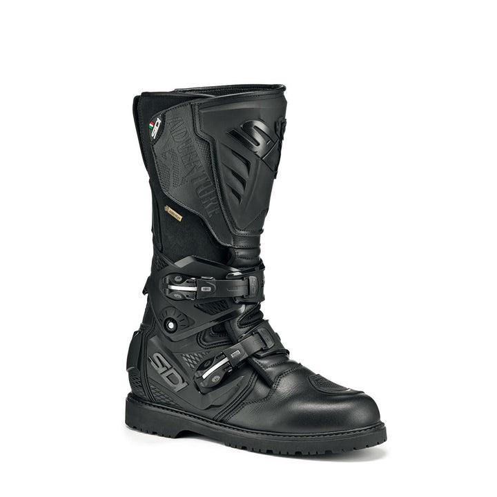 Sidi Adventure 2 Gore-tex Herren Motorradstiefel 50 EU Schwarz, 50 EU Schwarz