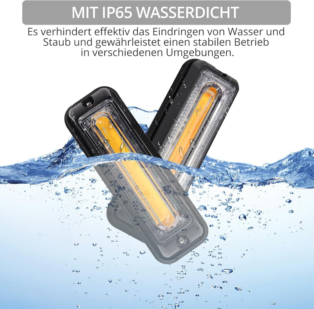 Justech 9cm COB Warnlicht Stroboskoplicht Warnung Beacon Blinklichter Blitzmodul Notfall Licht Achtu