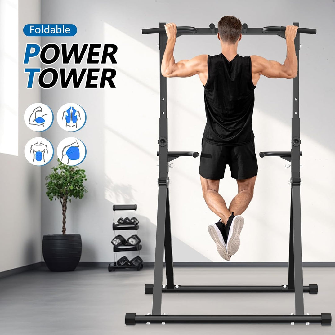 Faltbare Power Tower Dip Station