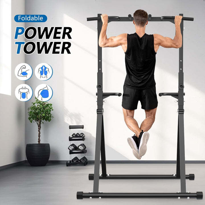 Faltbare Power Tower Dip Station