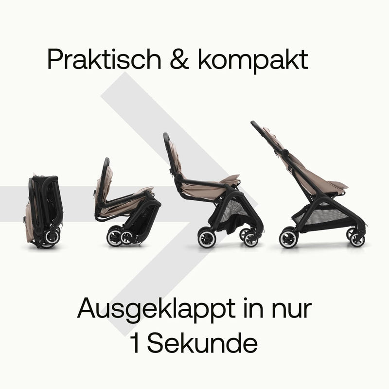 Bugaboo Butterfly ultrakompakter Reise-Kinderwagen, klein & leicht, einhändig faltbar und einfach zu