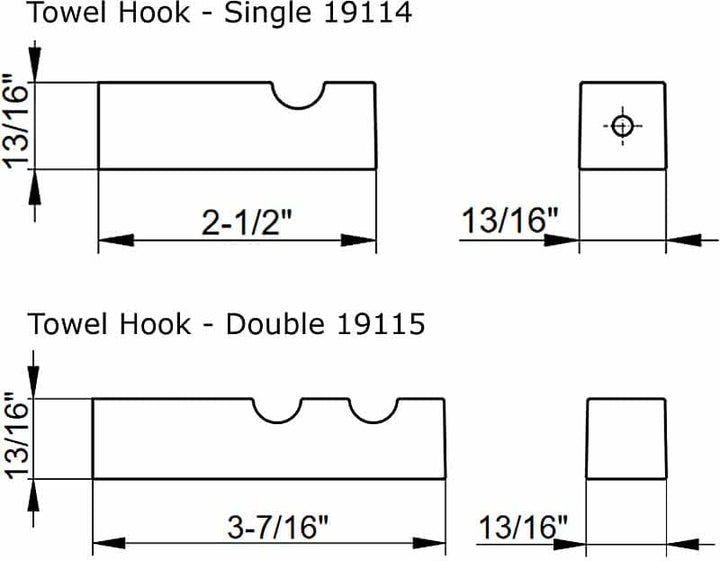 Keuco Handtuch-Haken aus Metall, hochglanz-verchromt, für Badezimmer und Gäste-Toilette, moderner Wa