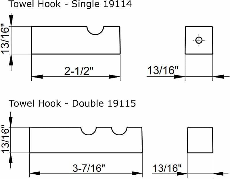 Keuco Handtuch-Haken aus Metall, hochglanz-verchromt, für Badezimmer und Gäste-Toilette, moderner Wa