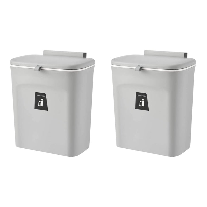 Homewell Komposteimer für Küche, Mülleimer Küche 9 Liter für Theken oder Unter der Spüle, Hängender