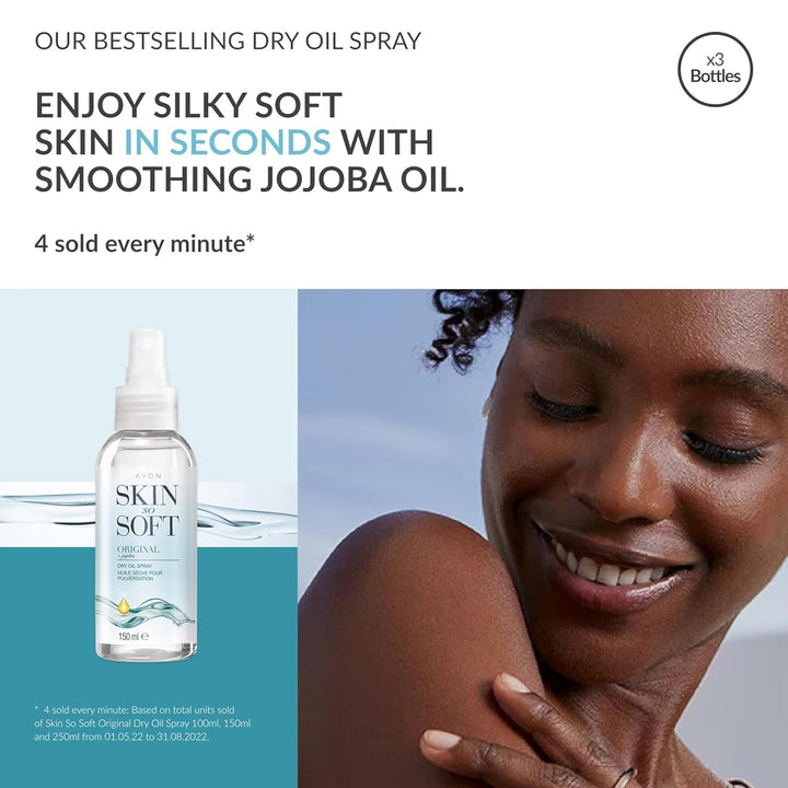 Avon Skin So Soft Original Dry Oil Spray 4 x 150ml. Modern, Modern