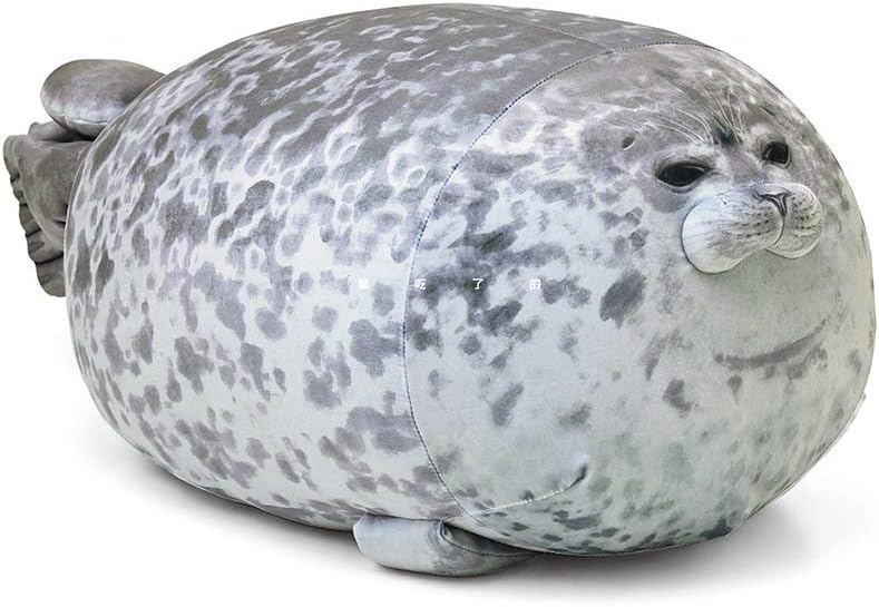 Chubby Blob Seal Pillow, Stuffed Animals Seal Plush Toy, Soft Cotton Plush Toys Hugging Pillow Doll