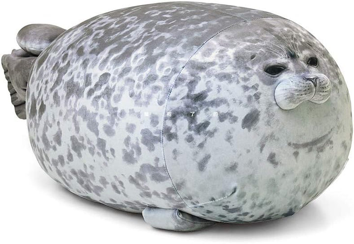Chubby Blob Seal Pillow, Stuffed Animals Seal Plush Toy, Soft Cotton Plush Toys Hugging Pillow Doll