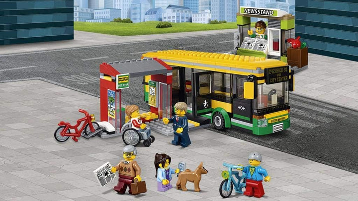 LEGO City 60154 - "Busbahnhof Konstruktionsspiel, bunt Single, Single
