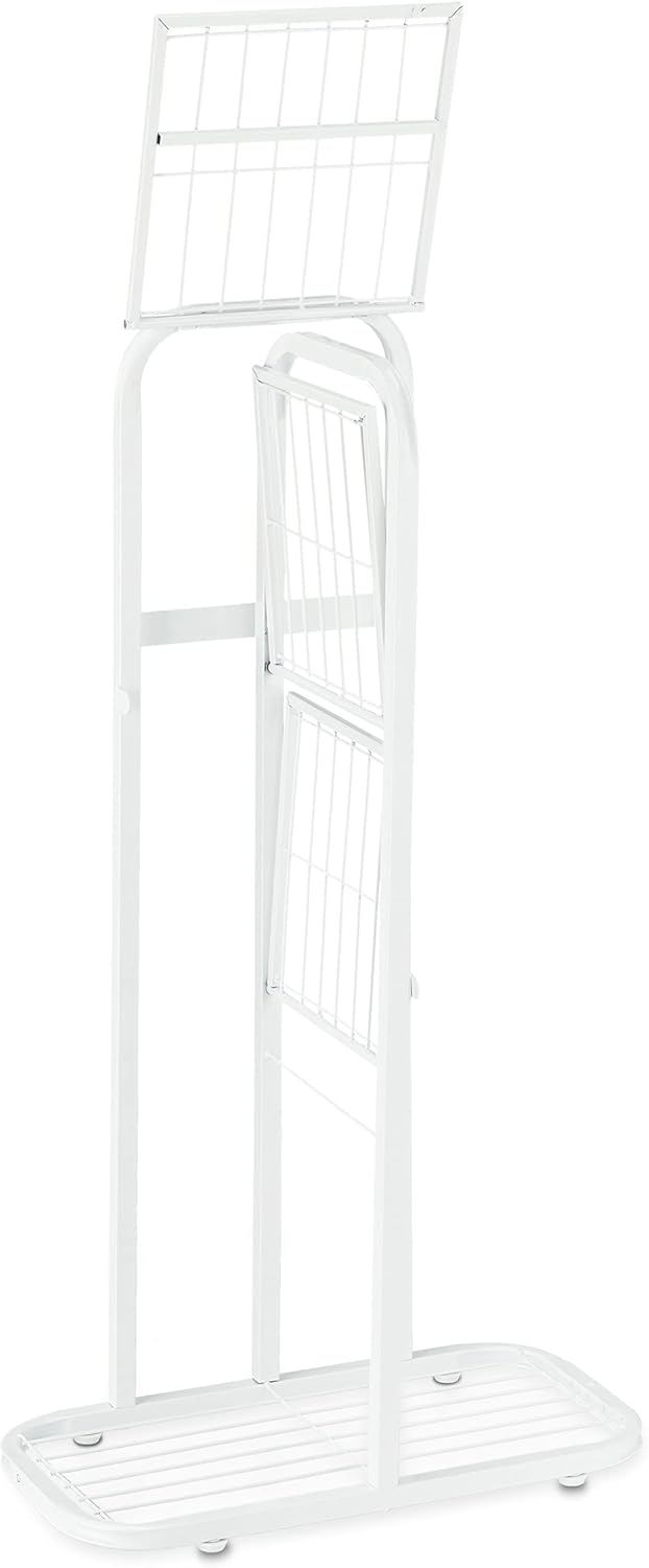 Relaxdays Blumentreppe Metall, 4-stufige Blumenetagere, draussen & drinnen, HBT: 81 x 44 x 24,5 cm,