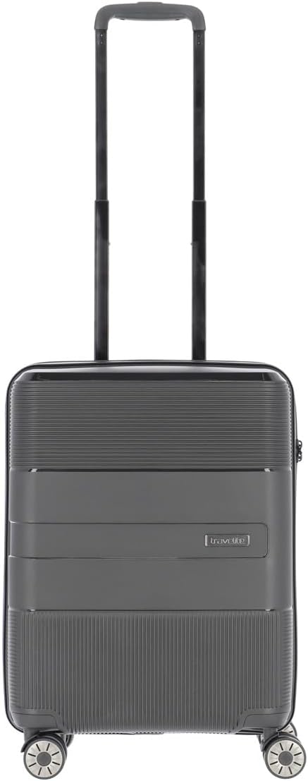 travelite 4-Rad Hartschalen Handgepäck Koffer klein mit TSA Schloss, Gepäck Serie WAAL: Stabiler Tro