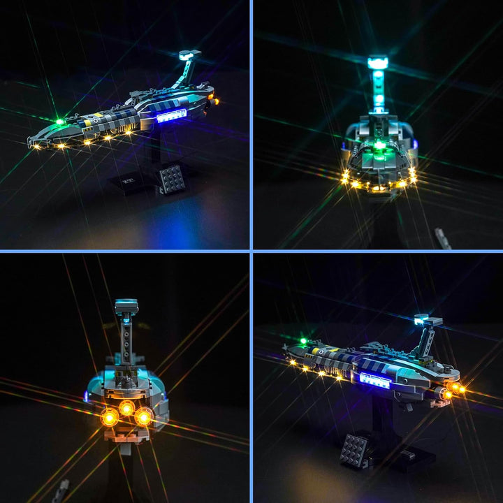 LocoLee Licht Kompatibel mit Lego Invisible Hand, Nur Lichter Set - Kein Modell, Licht BeleuchtungSe