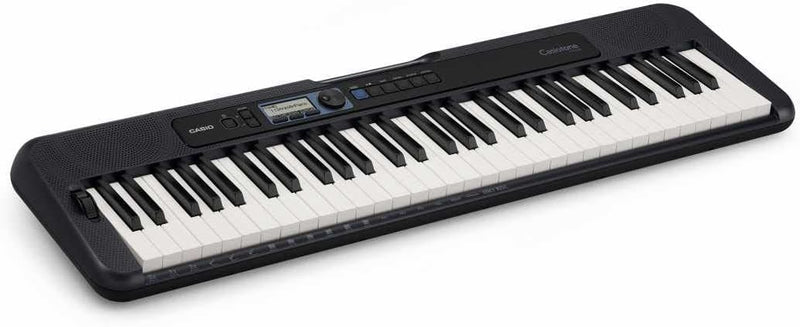 Casio CT-S300 CASIOTONE Keyboard mit 61 anschlagdynamischen Standardtasten und Begleitautomatik, sch