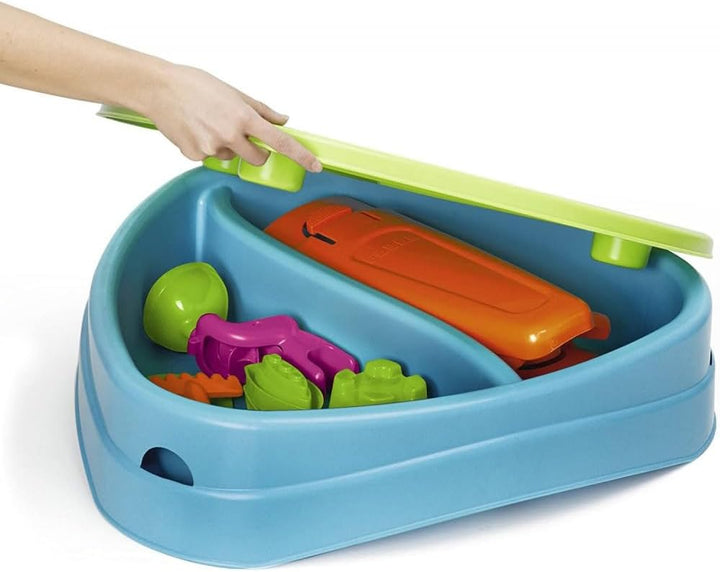 FEBER- Spielinsel Tisch, Spieltisch mit Abdeckung und Zubehör, Famosa (800010238)