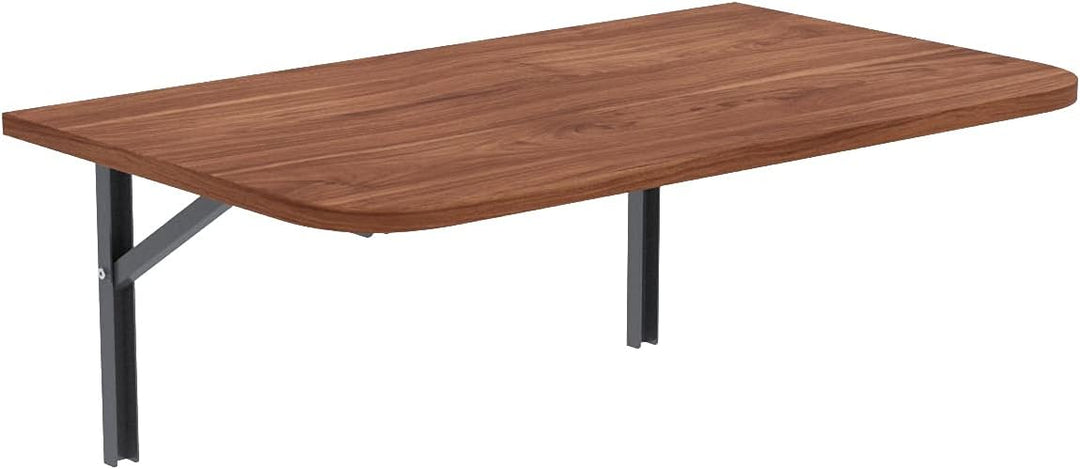 AKKE Wandklapptisch mit Abgerundeten Ecken Klapptisch Esstisch Wandtisch Küchentisch Schreibtisch Ki