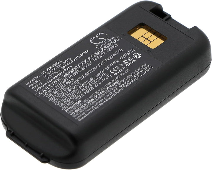 CS-ICK300BX Akkus 5200mAh Kompatibel mit [Intermec] CK3, CK3A, CK3B, CK3C, CK3C1, CK3N, CK3N1, CK3R,