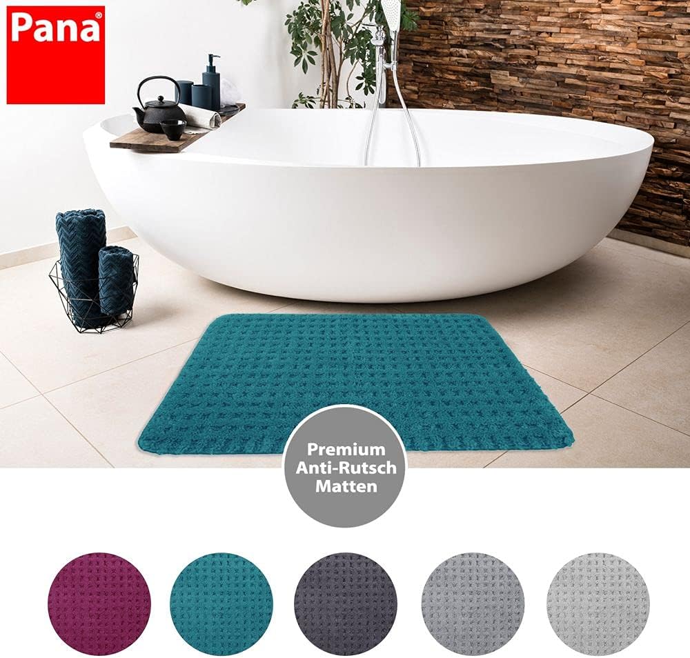 PANA Flauschiger Badvorleger in versch. Farben und Grössen • Badteppich aus weichen Mikrofasern • ru
