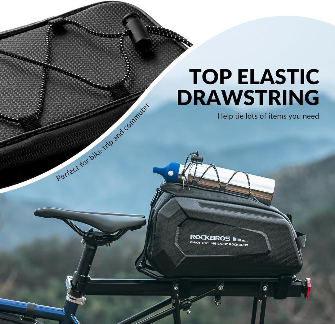 ROCKBROS Fahrrad Gepäckträgertasche Fahrradtasche für Gepäckträger 9 L Wasserdicht Transporttasche m