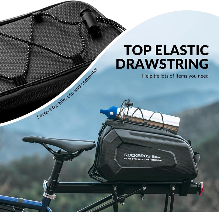 ROCKBROS Fahrrad Gepäckträgertasche Fahrradtasche für Gepäckträger 9 L Wasserdicht Transporttasche m