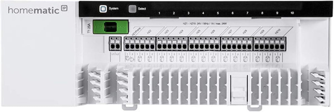 Homematic IP Smart Home Fussbodenheizungscontroller – 10-Fach, 24 V, Digitale Steuerung Fussbodenhei