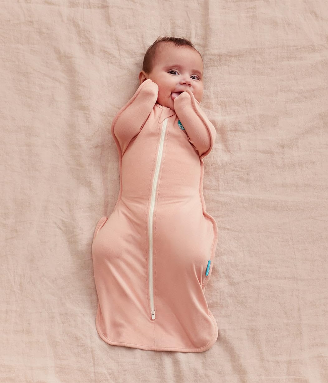 Love to Dream Swaddle UP, Neugeborene 2,2–3,8 kg – Rouge, eng anliegende Passform, unterstützt gesun