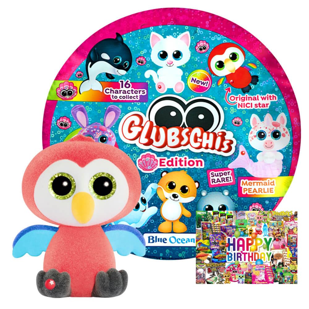 Bundle mit Blue Ocean Glubschis Sammelfigur Muschel Serie 4 - Glubschi Glitzer - Figur Pelotti - Exk