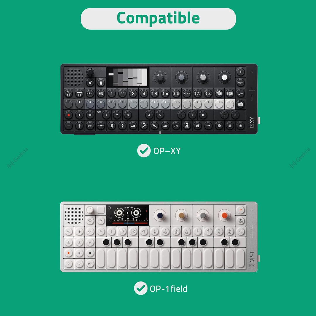 GEEKRIA Hartschalen-Reisetasche, Drum-Machine-Tasche Kompatibel mit Teenage Engineering OP-1 Field/O